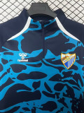 2025-26 Malaga Blue Black Half Pull #Sportswear Top #半拉上衣