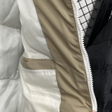 2025-26 LT871 NK Khaki White Hooded Cotton Coat #棉衣