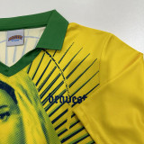 2025-26 Brazil Yellow Green Special Edition Training shirts (玛丽)