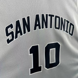 2025-26 SA Spurs SOCHAN #10 Grey Top Quality Hot Pressing NBA Jersey