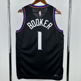 2025-26 SUNS BOOKER #1 Black Top Quality Hot Pressing NBA Jersey