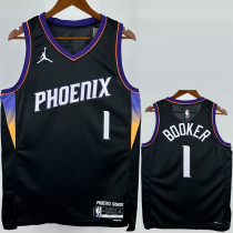 2025-26 SUNS BOOKER #1 Black Top Quality Hot Pressing NBA Jersey