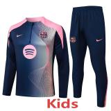 2025-26 BAR Royal blue Kids Half Pull Tracksuit #E25173(童装)(半拉链)