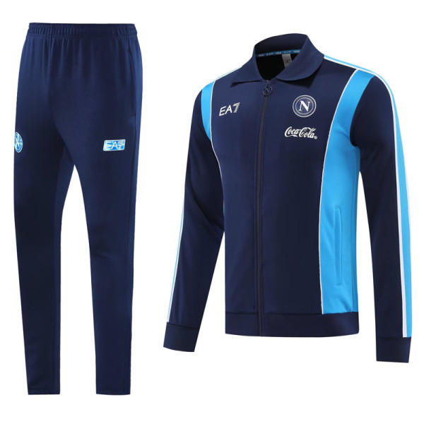 2025-26 Napoli Black Jacket Tracksuit #02