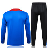 2025-26 PSG Blue Red Kids Half Pull Tracksuit #E25188(童装)(半拉链)