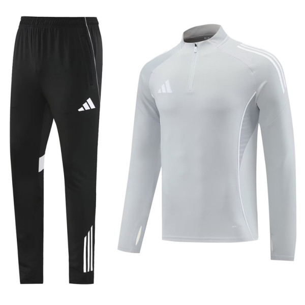 2025 AD Gray Half Pull Tracksuit #AB09 (半拉链)