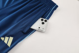 2025 AD Lake blue Half Pull Tracksuit #AB09 (半拉链)