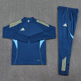 2025 AD Lake blue Half Pull Tracksuit #AB09 (半拉链)