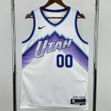 2025-26 JAZZ MARKKANEN #00 White Top Quality Hot Pressing NBA Jersey