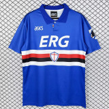 1993-1994 Sampdoria Home Retro Soccer Jersey