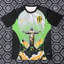 2025-26 Brazil Green Grey Special Edition Training shirts (女神)
