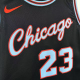 2025-26 BULLS JORDAN #23 Black City Edition Top Quality Hot Pressing NBA Jersey
