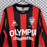 1977-1978 OGC Nice Home Long Sleeve Retro Soccer Jersey (长袖)