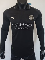 2025-26 Man City Away Long Sleeve Player Version Soccer Jersey (长袖球员)