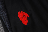 2025-26 ACM Black Half Pull Tracksuit #B25128(半拉链)