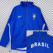 1998 Brazil Blue Retro Windbreaker