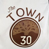 2025-26 WARRIORS CURRY #30 Khaki City Edition Top Quality Hot Pressing NBA Jersey (V领)