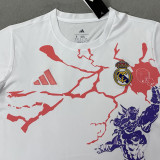 2025-26 RMA White Joint Edition Training Shirts (漫威)