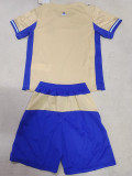 2025-26 Marseille Earthy Yellow Kids Soccer Jersey