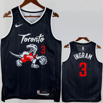 2025-26 Raptors INGRAM #3 Black City Edition Top Quality Hot Pressing NBA Jersey