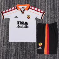 1998-1999 Roma Away Kids Retro Soccer Jersey