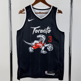 2025-26 Raptors INGRAM #3 Black City Edition Top Quality Hot Pressing NBA Jersey