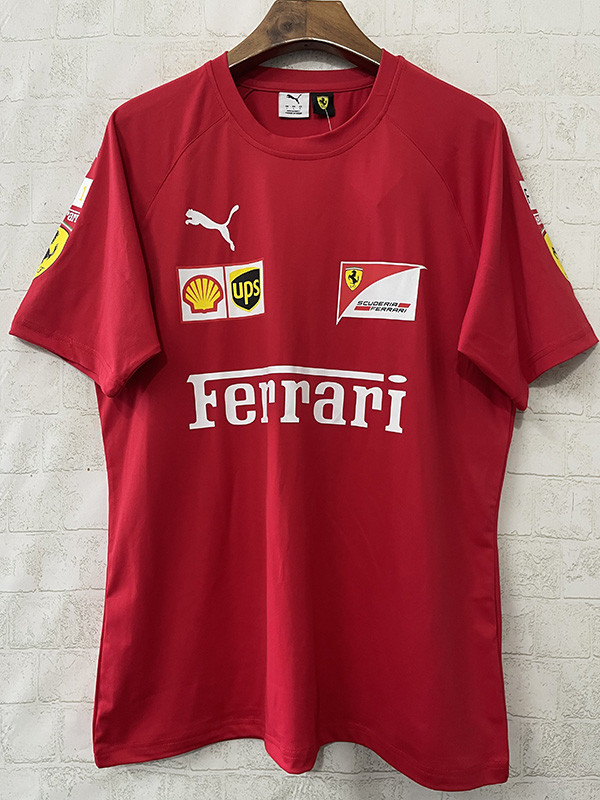 2025-26 F1 Ferrari Red Casual T-Shirts Racing Suit (圆领)