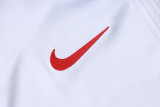 2025-26 PSG White Kids Half Pull Tracksuit #E25192(童装)(半拉链)