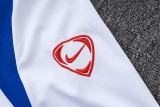 2025-26 PSG White Kids Half Pull Tracksuit #E25192(童装)(半拉链)