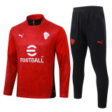 2025-26 ACM Red Half Pull Tracksuit #B25143(半拉链)