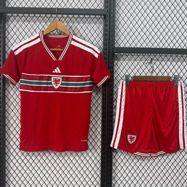2026-27 Wales Home Kids Soccer Jersey