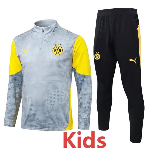 2025-26 Dortmund Yellow Kids Half Pull Tracksuit #E25218(童装)(半拉链)