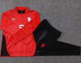 2025-26 ACM Red Half Pull Tracksuit #B25143(半拉链)