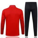 2025-26 ACM Red Half Pull Tracksuit #B25143(半拉链)