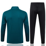 2025-26 ACM Green Half Pull Tracksuit #B25144(半拉链)