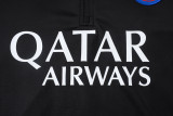 2025-26 PSG Black Kids Half Pull Tracksuit #E25193(童装)(半拉链)