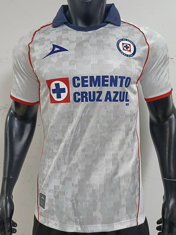 2025-26 Cruz Azul White Special Edition Player Version Soccer Jersey
