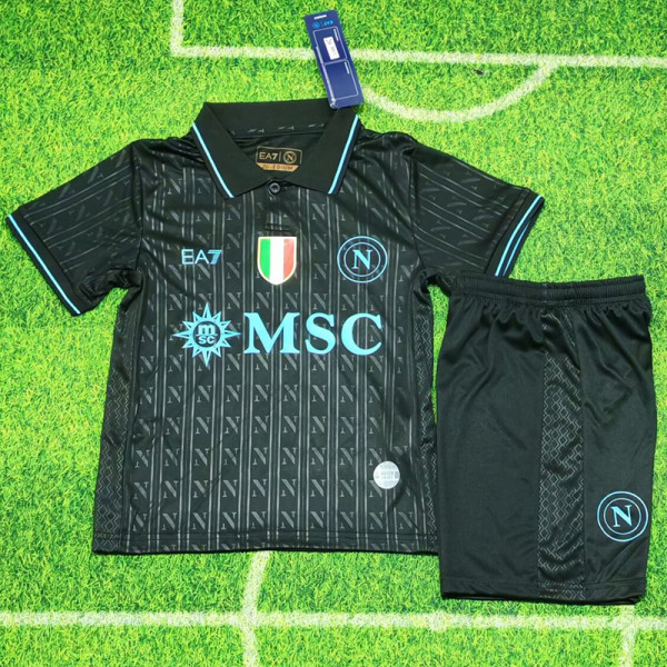 2025-26 Napoli Third Kids Soccer Jersey