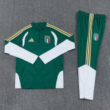 2026-27 Italy Green Half Pull Tracksuit (半拉链)