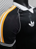 2025-26 RMA Black Casual Edition Player Version Training Shirts (黄边)
