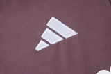 2025-26 RMA Gray Purple Half Pull Tracksuit #B25151(半拉链)
