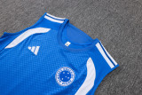 2026-27 Cruzeiro Fancy blue Tank top and shorts suit #D26006