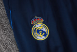 2025-26 RMA Royal blue Kids Half Pull Tracksuit #E25226(童装)(半拉链)