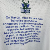 2026 BUCKS White Retro High Quality Casual T-Shirt #MN