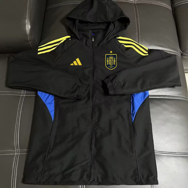 2026-27 Spain Black Windbreaker