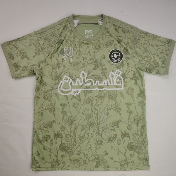 2025-26 Palestina FC Light Green Training shirts (阿拉伯文)