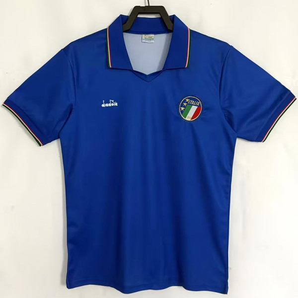1990 Italy Home Retro Soccer Jersey