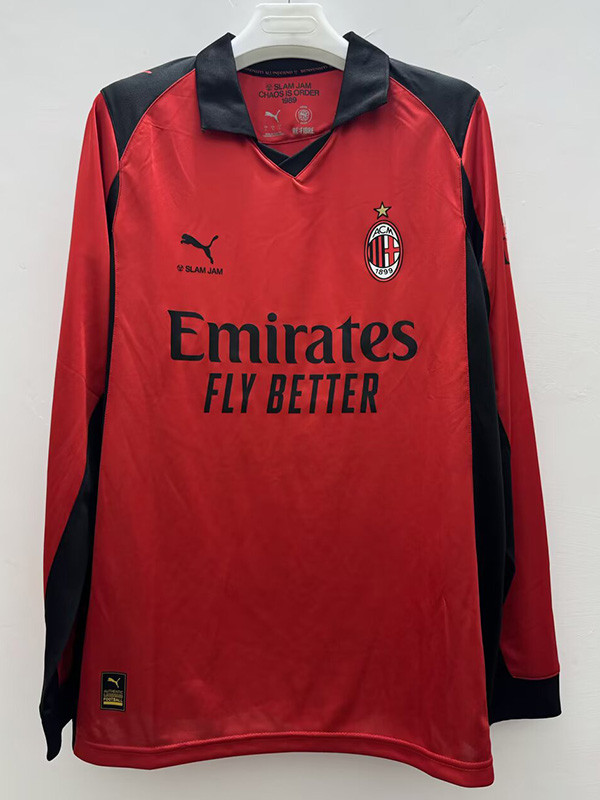 2025-26 ACM Fourth Red Long Sleeve Soccer Jersey (长袖)