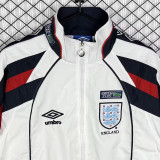 1998 England White Retro Windbreaker