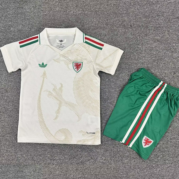 2026-27 Wales Away Kids Soccer Jersey